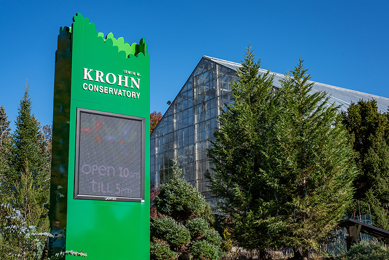 Krohn Conservatory is closing for filming Tuesday. - Photo: Devin Luginbill