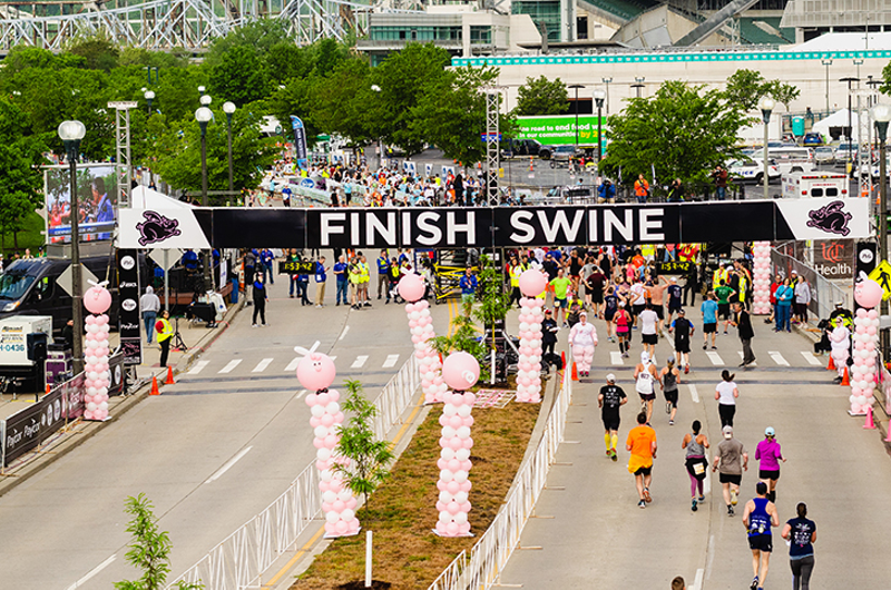 Ticket to Hope will be stationed at the "Finish Swine" on Saturday, May 6 to give hi-fives. - Photo: Kellie Coleman