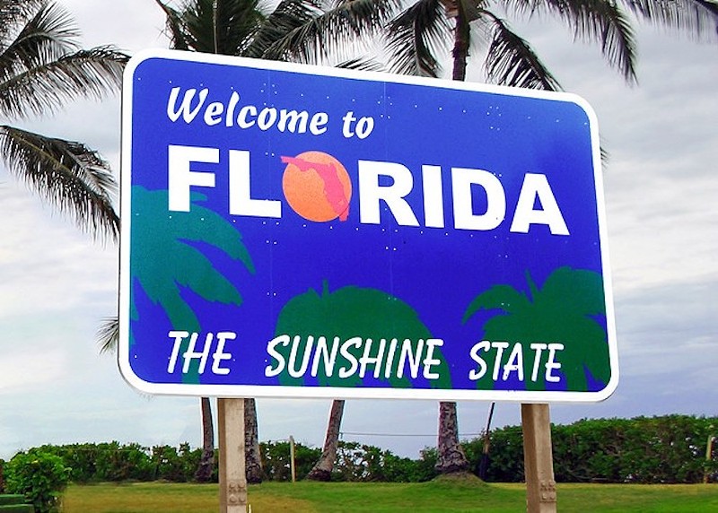 Florida 'Welcome' sign - Photo: Donkey Hotey/FlickrCC