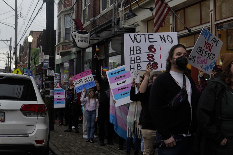 Participants in Northside's National March for Queer and Trans Youth Autonomy are looking to amplify the truth behind trans identity and healthcare, especially for young people. - Photo: Aidan Mahoney