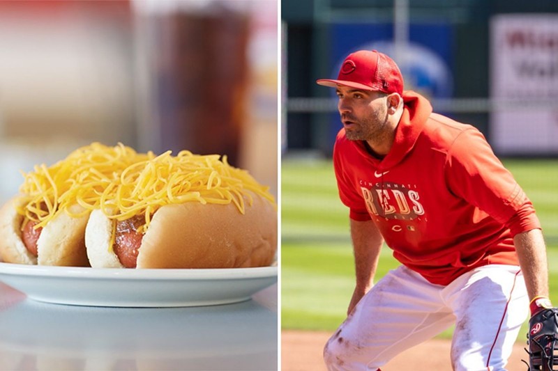 Will Joey Votto become a Gold Star fan? - Photo: Provided by Gold Star (L); Ron Valle (R)