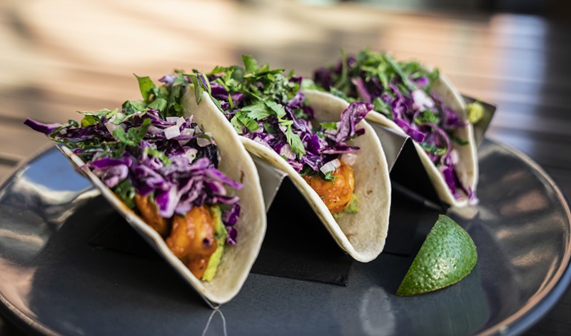 The shrimp tacos at Livery in Montgomery Quarter - Photo: Provided by Cunningham Restaurant Group