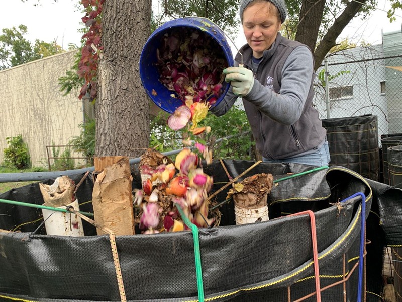 Common Orchard Project composting in action. - Photo: Provided by Green Umbrella