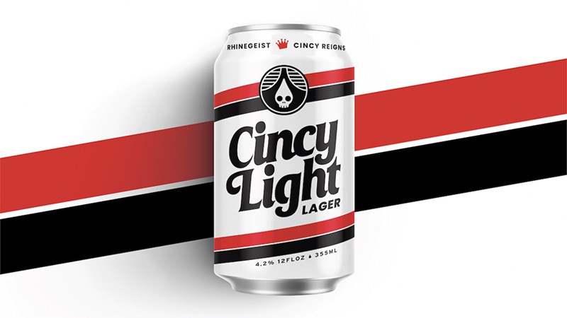 Cincy Light is a collaboration between Rhinegeist Brewery and name, image and likeness organization Cincy Reigns. - Photo: Provided by Rhinegeist