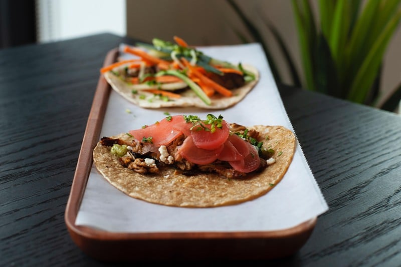 Tacos from Solstice - Photo: Lesley Wolfe (@lesleywolfedesign)/Provided by Solstice