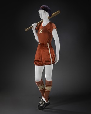 Baseball ensemble with Spalding cleats, 1930s - Photo: Brian Davis © FIDM Museum Courtesy American Federation of Arts