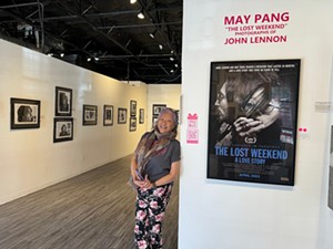 May Pang with her photos - Photo: Scott Segelbaum