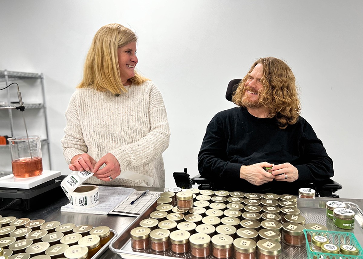 Yvonne (L) and Eric Boltz launched Boltz to Nutz Farm.