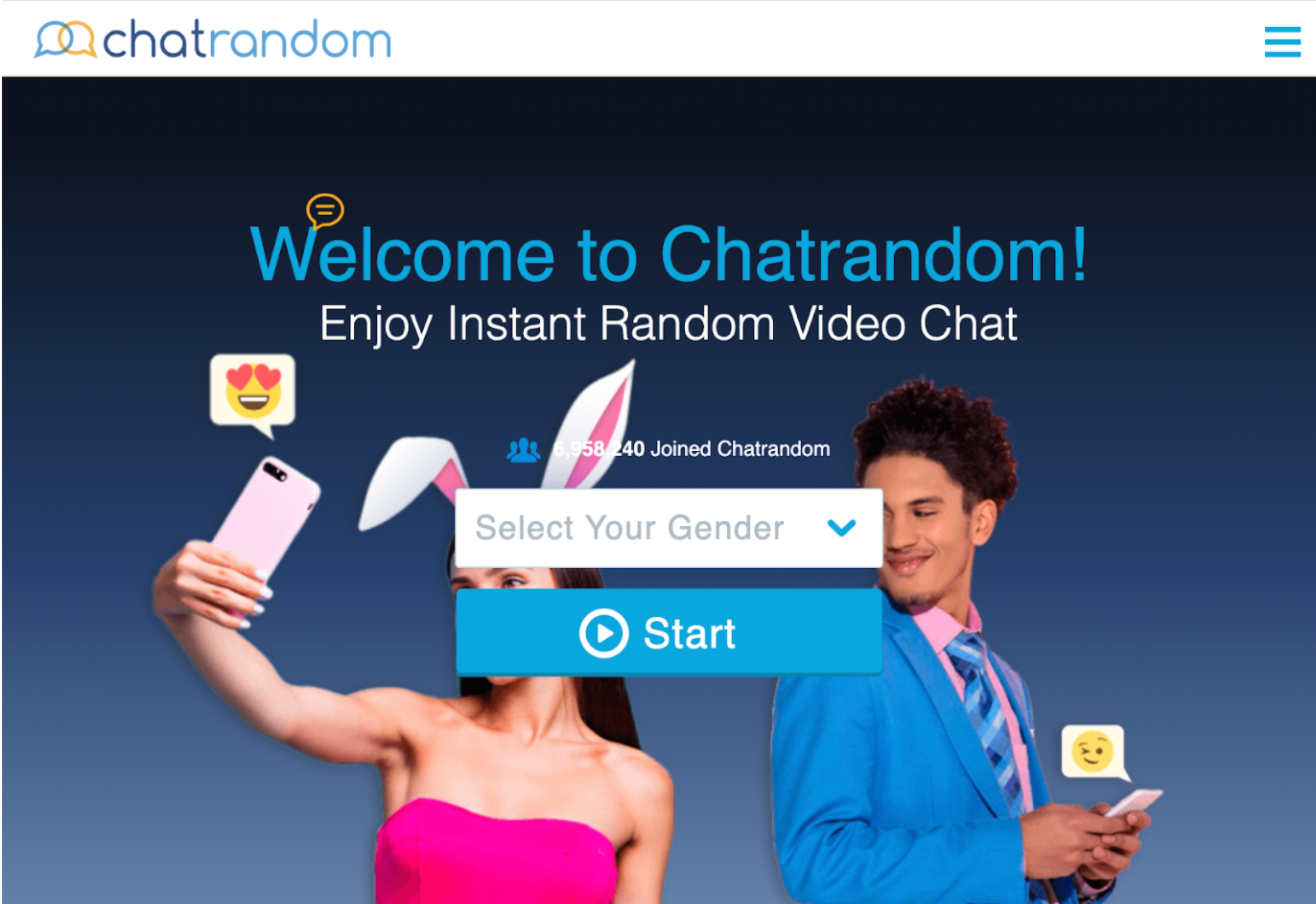 random video chat unmoderated