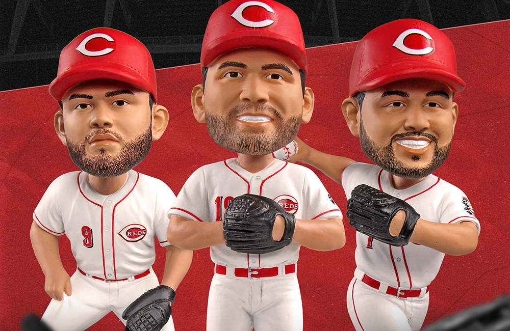 2019 Exclusive Reds Heads Captain Joey Votto Cincinnati Reds Member  Bobblehead