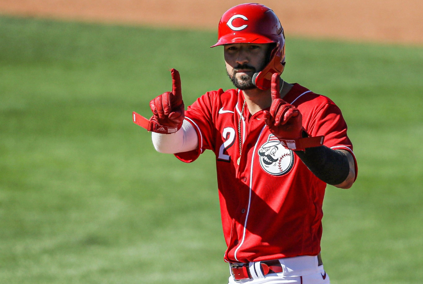 Cincinnati Reds - Nick Castellanos is among the seven finalists for the  National League's 2021 Hank Aaron Award❗ The award is presented annually to  the best overall offensive performer in each league.