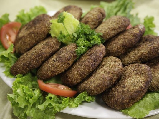 Kibbee - the main meat dish featured at the Taste of Lebanon