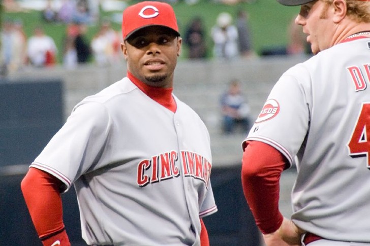 Ken Griffey Jr. during his years with the Cincinnati Reds