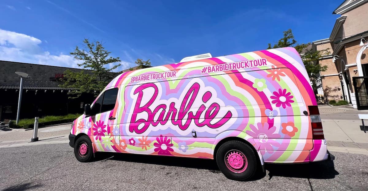 the barbie truck dreamhouse living tour