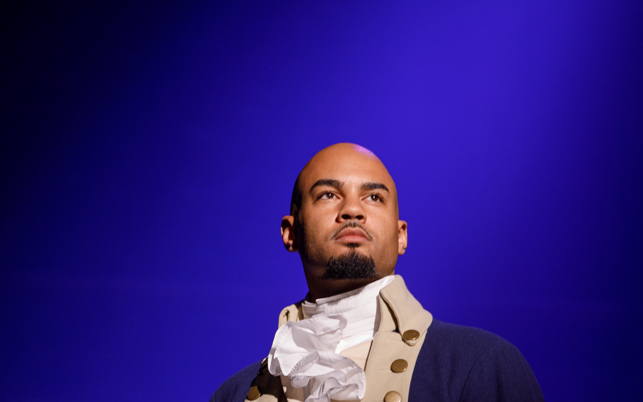 Nicholas Christopher from the touring production of 'Hamilton'