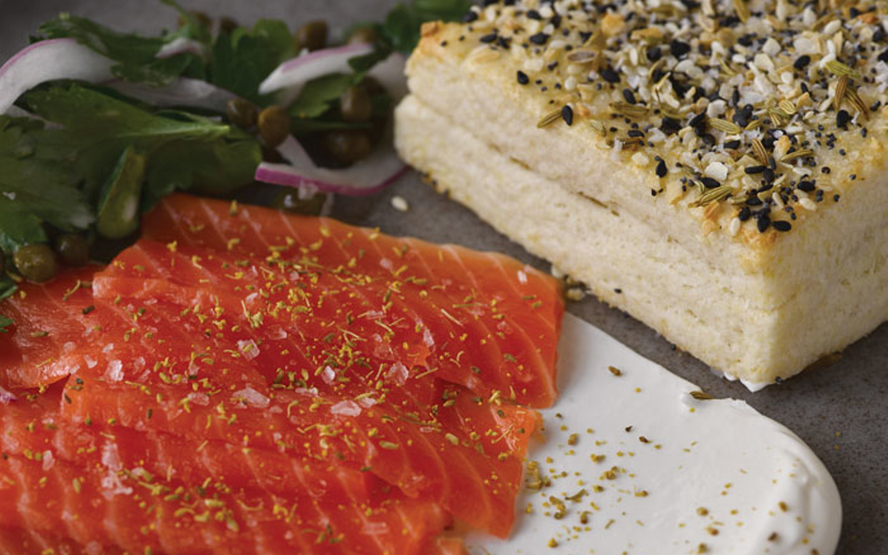 Pleasantry’s smoked salmon and everything biscuit is a “don’t miss” breakfast dish.