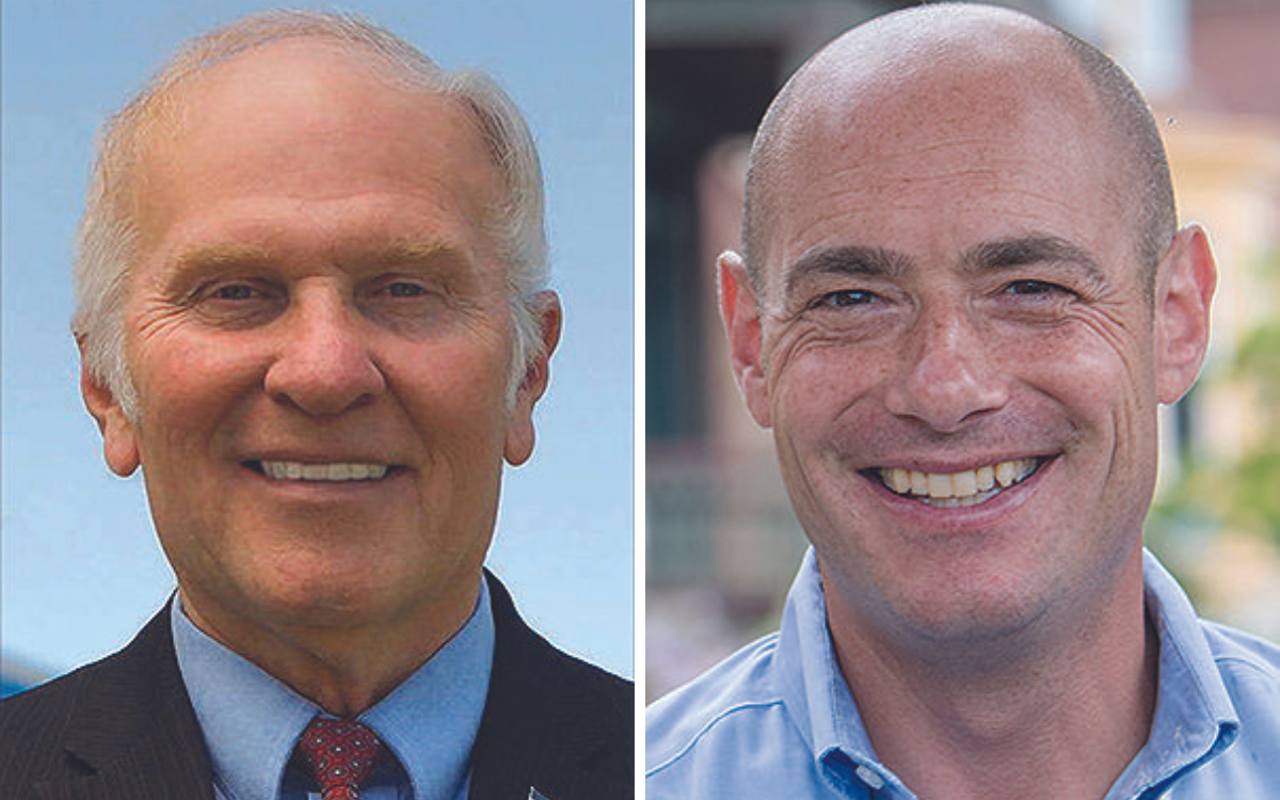 1st Congressional District candidates Steve Chabot (left) and Greg Landsman