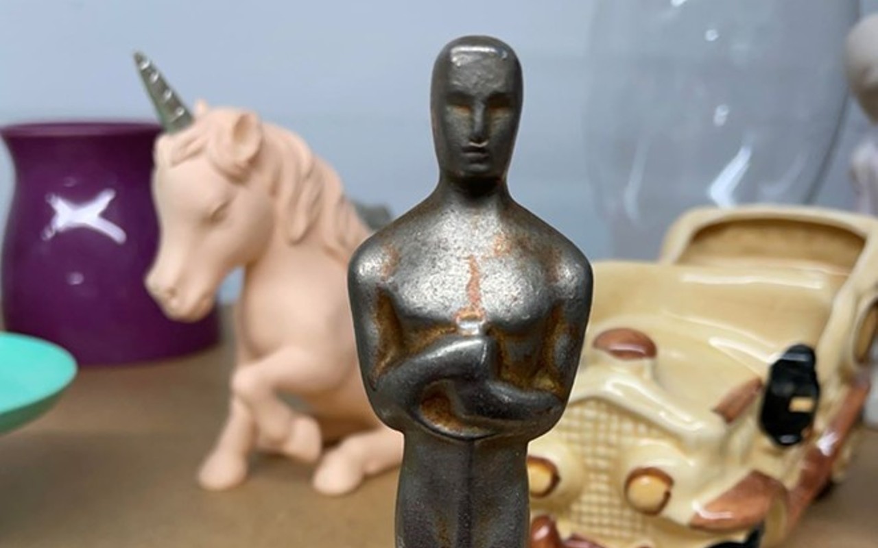 The Academy Award statuette found at Be Concerned