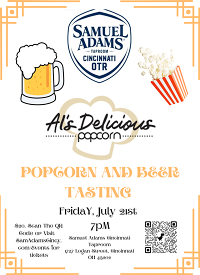 Beer and Popcorn Tasting Featuring Al's Delicious Popcorn