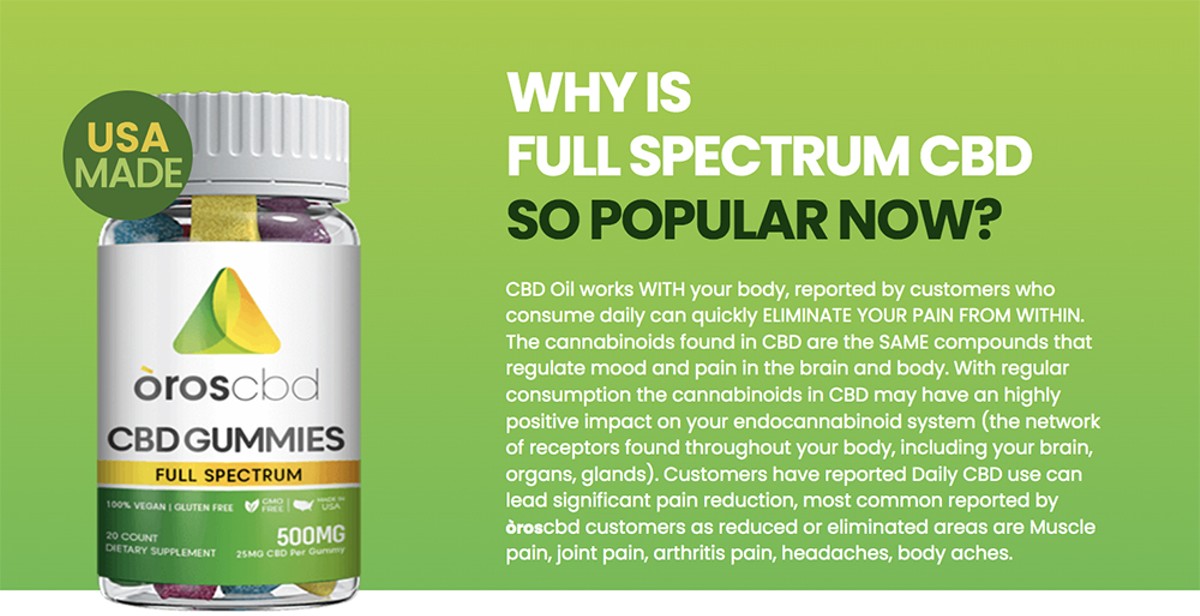 Oros CBD Gummies Facts and Review – Cost, Ingredients and Does It Really Work?