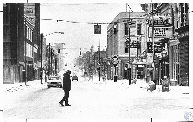 Covington
    "Winter scene looking south from Pike Street"