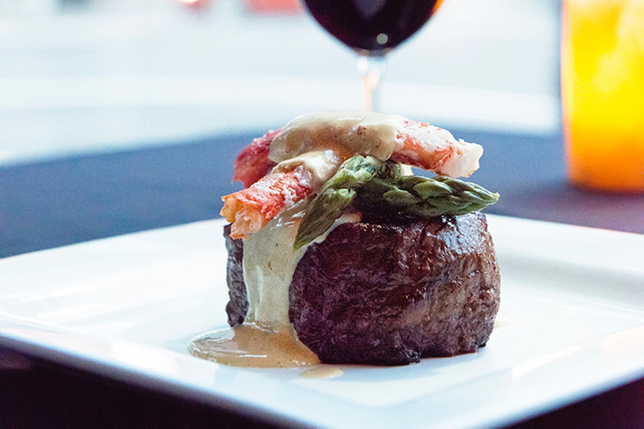 Prime
A 6oz. certified Angus beef filet Oscar, with king crab, grilled asparagus and hollandaise
Photo: Provided by Prime