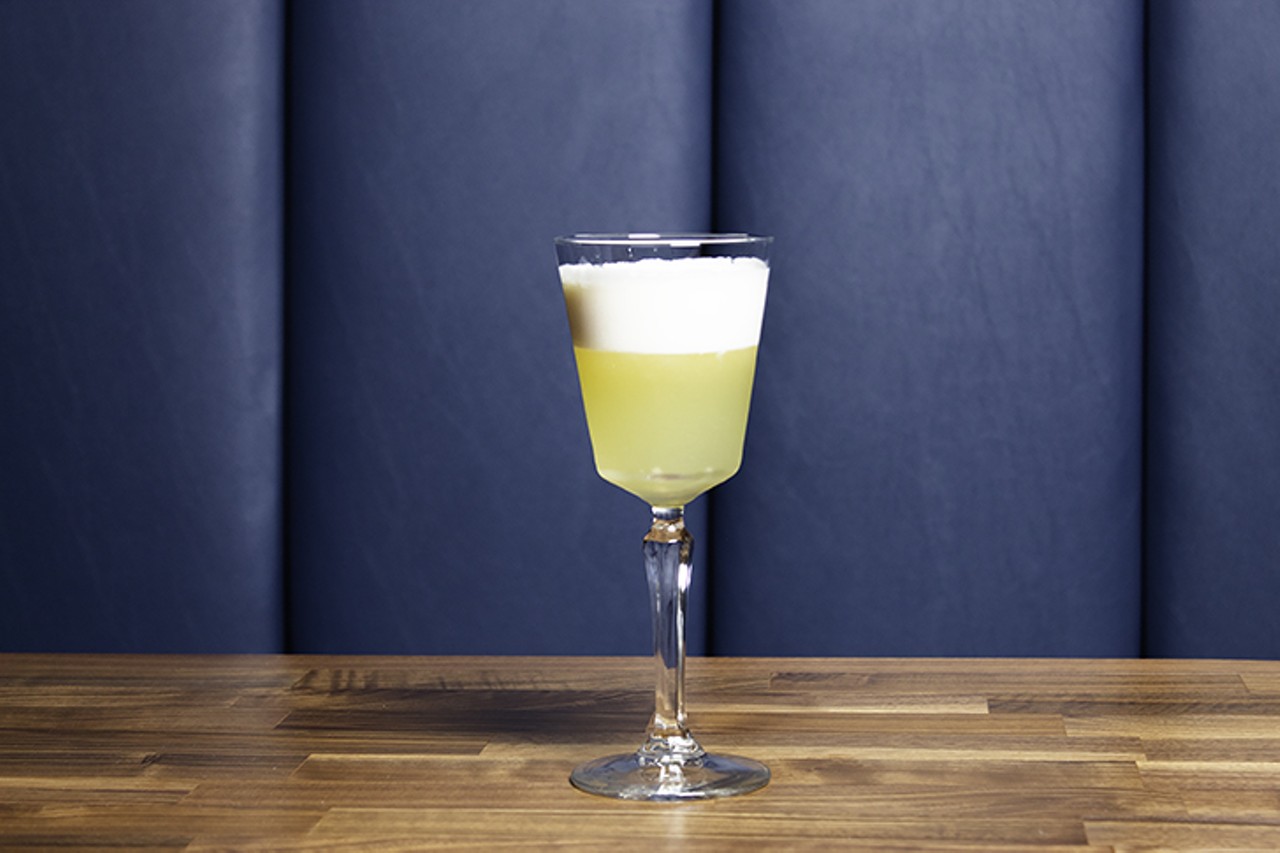 Lemon Meringue cocktail: Caravella Limoncello, fresh lemon juice, simple syrup and heavy cream?