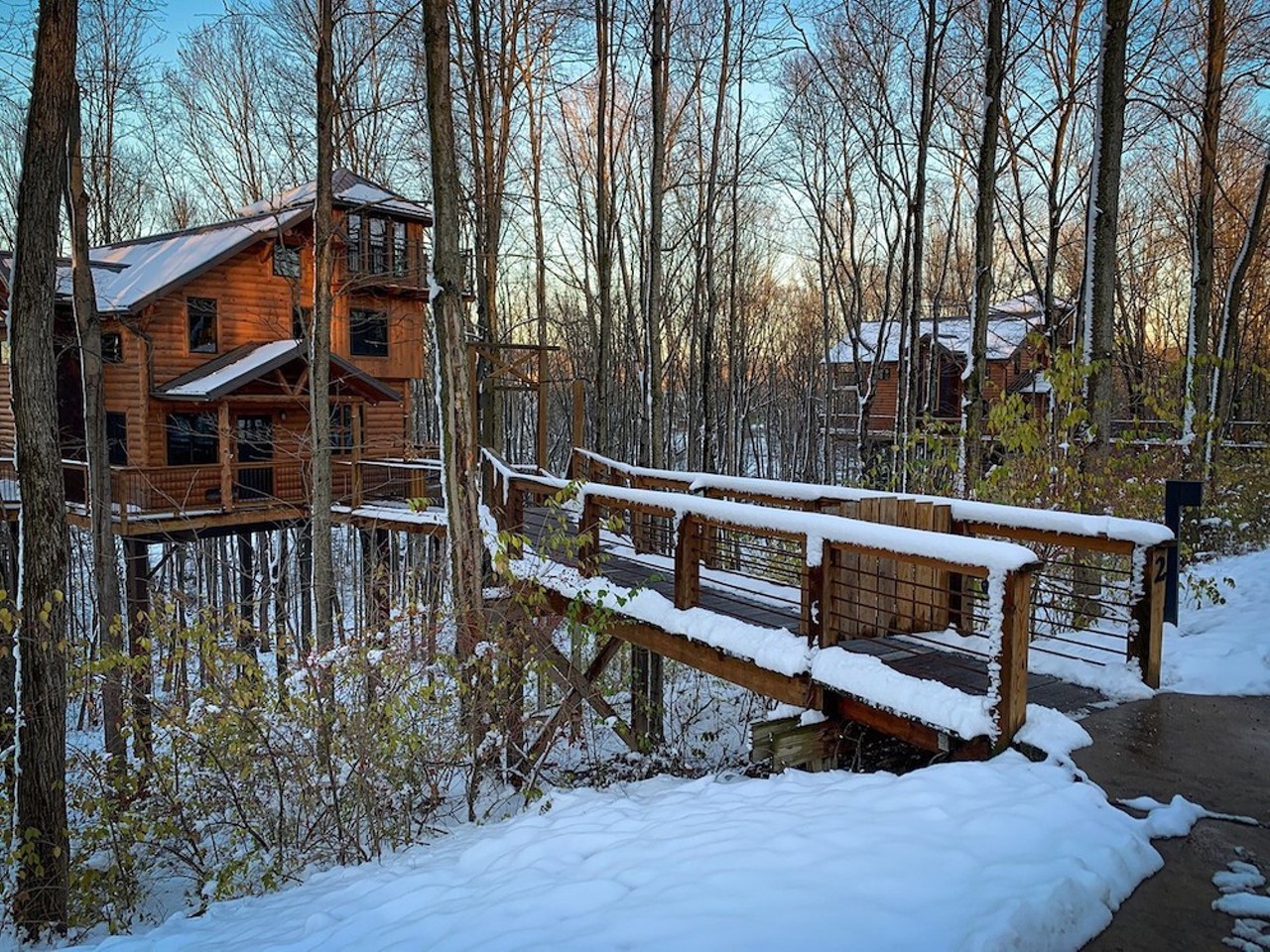 Escape the Winter Chill to These 10 Cozy Ohio Treehouses Cincinnati