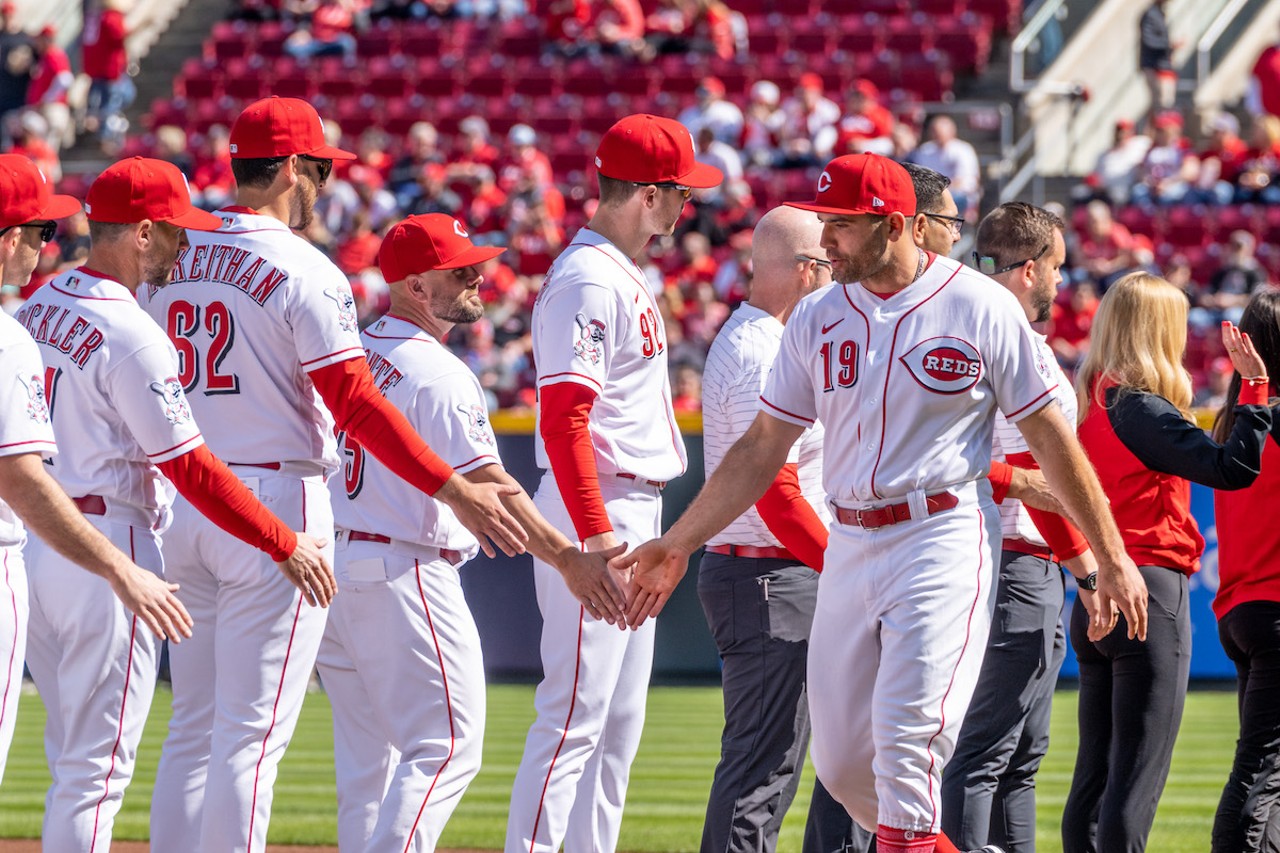 Photos All the Great Plays from the Cincinnati Reds' Opening Day