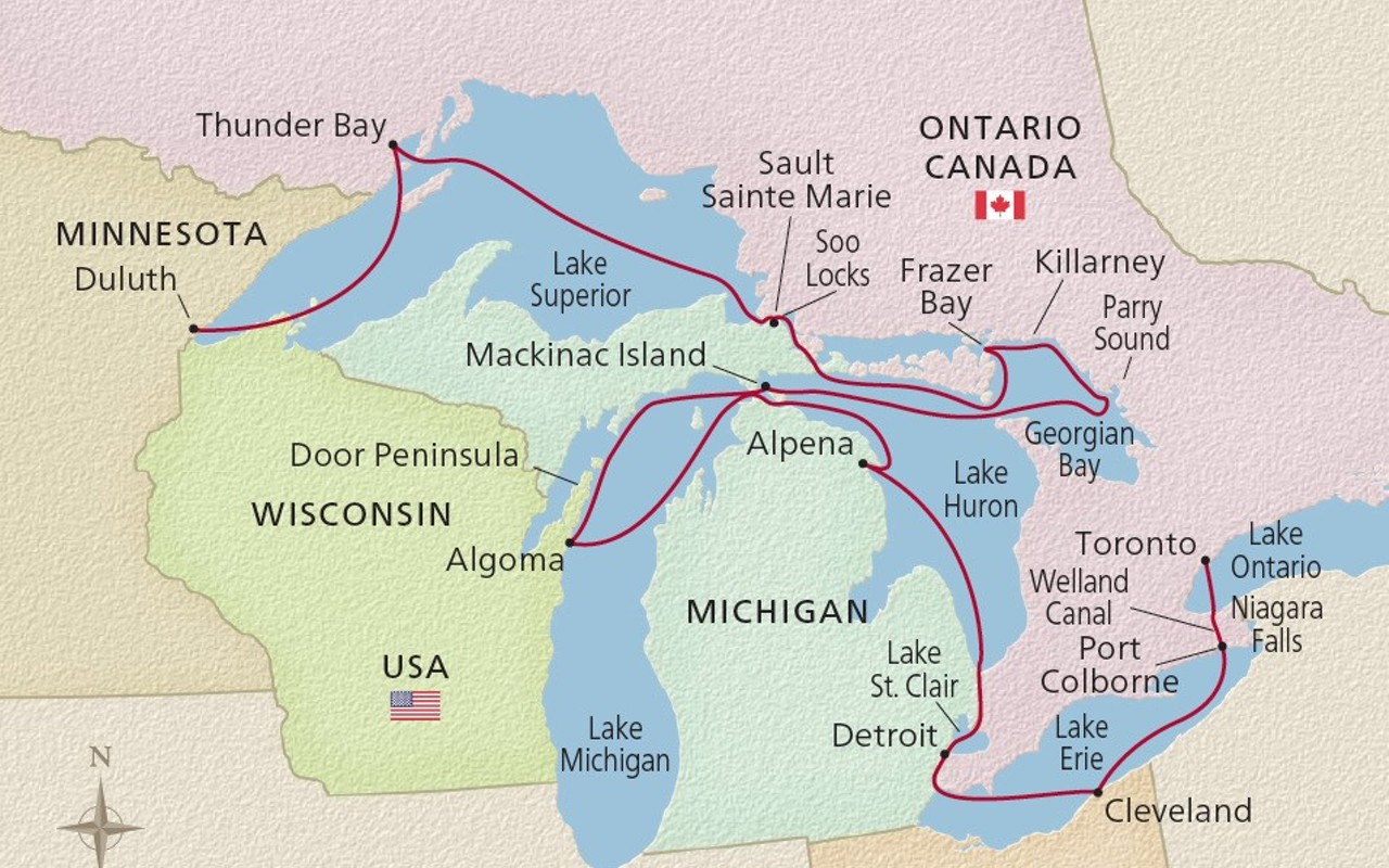 The Great Lakes cruise
