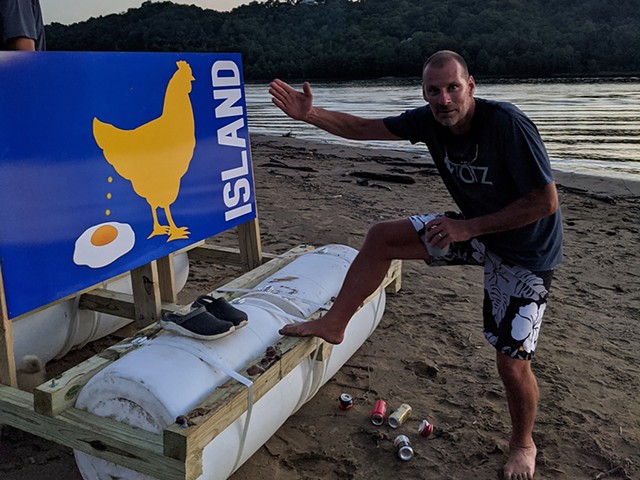 Nick Motz and The People's Republic of Chicken Island flag