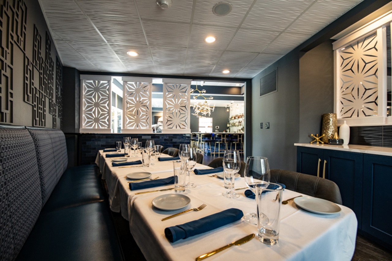 Private dining space for larger parties