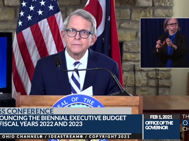 Gov. Mike DeWine outlined his state budget proposal for fiscal years 2022 and 2023 in a Monday press conference.