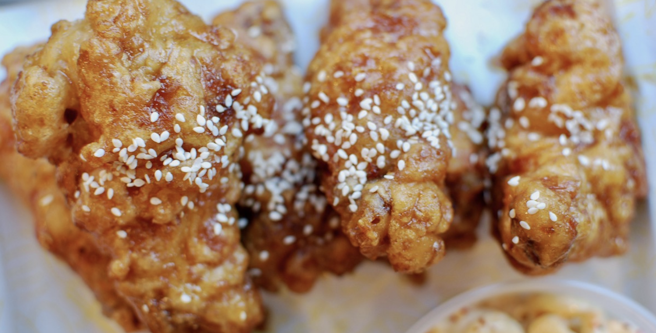 Decibel: Korean Fried Wings
922 E McMillan St., Walnut Hills; 100 E Court St., Over-the-Rhine
Twice fried with your choice of dry spice, gochujang BBQ, soy garlic or spicy BBQ sauce.
