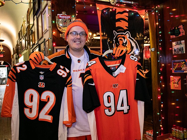Wiedemann’s Fine Beer says they have 64 Bengals jerseys and counting on display at their taproom in Saint Bernard.